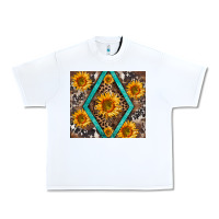 White sunflower tumbler Urban Heavy Tee - BarkalooDesign
