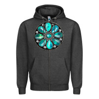 Charcoal Heather gemstone Zipper Hoodie - JahusDesignShop