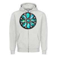 Dove Grey gemstone Zipper Hoodie - JahusDesignShop