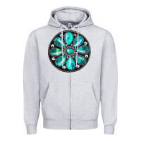 Heather Grey gemstone Zipper Hoodie - JahusDesignShop