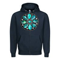 Navy gemstone Zipper Hoodie - JahusDesignShop