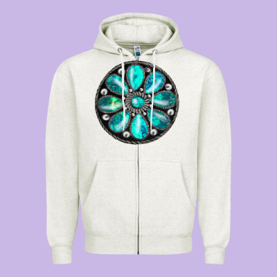 Gemstone Zipper Hoodie Designed By Jahusdesignshop