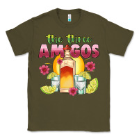Army Green the three amigos Classic Tee - JahusDesignShop