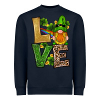 Navy st patricks day gnomes shamrock love Heavyweight Sweatshirt - RanaPortraitStore