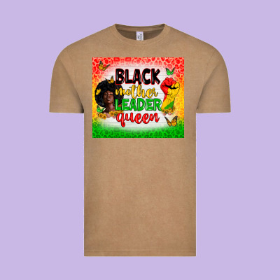 Black Mother Leader Vintage Tee Designed By Zillion Design Studio
