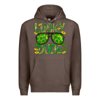 Coffee Lucky Dude St Patricks Premium Hoodie - BundleAndBundleShop