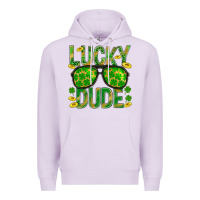 Lilac Lucky Dude St Patricks Premium Hoodie - BundleAndBundleShop