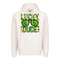 Pale Pink Lucky Dude St Patricks Premium Hoodie - BundleAndBundleShop