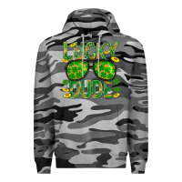 Slate Camo Lucky Dude St Patricks Premium Hoodie - BundleAndBundleShop
