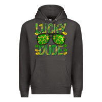 Smoke Lucky Dude St Patricks Premium Hoodie - BundleAndBundleShop