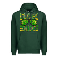 Sports Green Lucky Dude St Patricks Premium Hoodie - BundleAndBundleShop