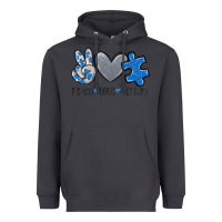 Smoke peace love autism Heavyweight Hoodie - MaliasSmallBusiness