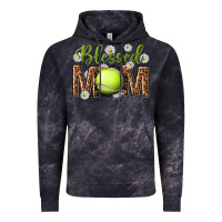 Cloud Black blessed mom with tennis and daisy Vintage Hoodie - texasbilliewilder