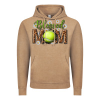 Vintage Coffee blessed mom with tennis and daisy Vintage Hoodie - texasbilliewilder