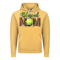 Vintage Mustard blessed mom with tennis and daisy Vintage Hoodie - texasbilliewilder