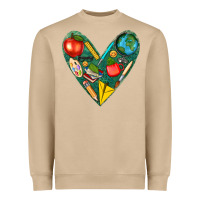 Mushroom teacher  heart Heavyweight Sweatshirt - texasbilliewilder