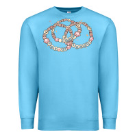 Ocean Blue 100 days of school friendship bracelet Premium Sweatshirt - MaliasSmallBusiness