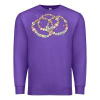 Purple 100 days of school friendship bracelet Premium Sweatshirt - MaliasSmallBusiness