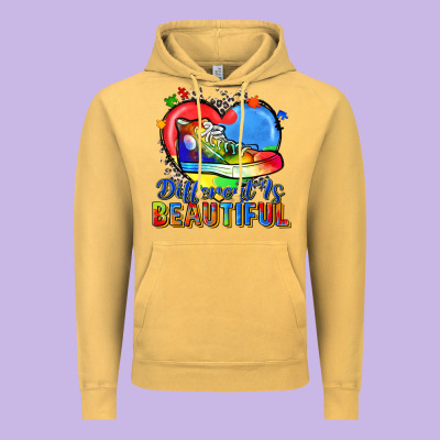 Different Is Beautiful Vintage Hoodie Designed By Zillion Design Studio
