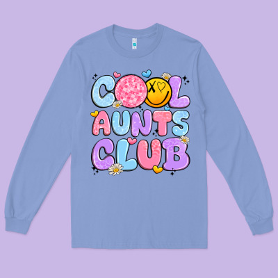 Cool Aunts Club Long Sleeve Tee Designed By Jahusdesignshop