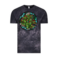 Cloud Black Christmas Santa Claus round Vintage Tee - RanaPortraitStore
