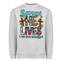 Heather Grey because he lives i can face tomorrow Heavyweight Sweatshirt - Zillion Design Studio