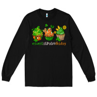 Black sweet st patricks day cupcake Long Sleeve Tee - AdoDesignShop
