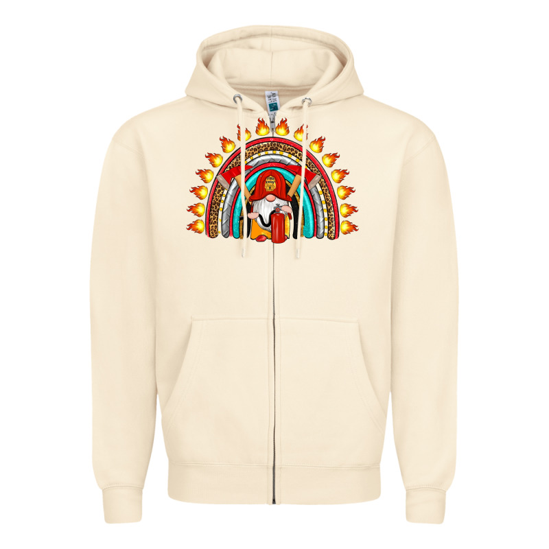 Firefighter Gnomes Rainbow Zipper Hoodie by Artiststas | Teevron