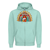 Seafoam firefighter gnomes rainbow Zipper Hoodie - Artiststas