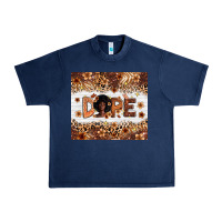 Navy Dope Melanin Urban Heavy Tee - Zillion Design Studio