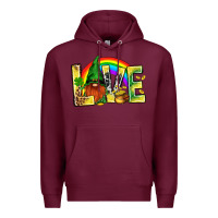Burgundy St. Patricks Love With Gnome Premium Hoodie - BundleAndBundleShop