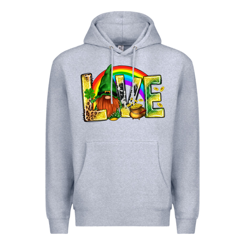 St. Patricks Love With Gnome Premium Hoodie by BundleAndBundleShop | Teevron