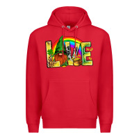 Red St. Patricks Love With Gnome Premium Hoodie - BundleAndBundleShop