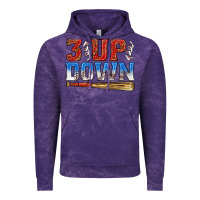 Cloud Purple 3 up 3 down baseball Vintage Hoodie - texasbilliewilder