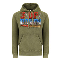 Vintage Olive 3 up 3 down baseball Vintage Hoodie - texasbilliewilder