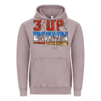 3 Up 3 Down Baseball Vintage Hoodie | Teevron