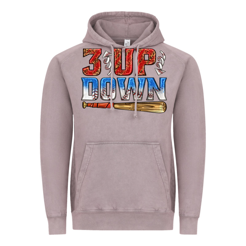 3 Up 3 Down Baseball Vintage Hoodie by texasbilliewilder | Teevron