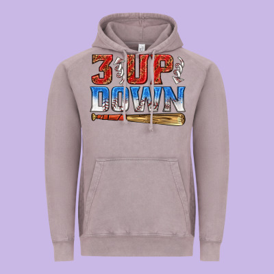 Vintage Hoodie 3 up 3 down baseball