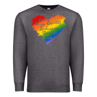 Charcoal Heather kindness equality peace love inclusion diversity h Premium Sweatshirt - MaliasSmallBusiness