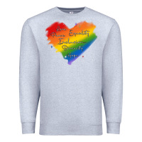Heather Grey kindness equality peace love inclusion diversity h Premium Sweatshirt - MaliasSmallBusiness