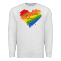 Oatmeal Heather kindness equality peace love inclusion diversity h Premium Sweatshirt - MaliasSmallBusiness