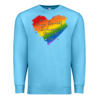 Ocean Blue kindness equality peace love inclusion diversity h Premium Sweatshirt - MaliasSmallBusiness