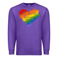 Purple kindness equality peace love inclusion diversity h Premium Sweatshirt - MaliasSmallBusiness
