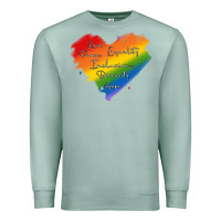 Seafoam kindness equality peace love inclusion diversity h Premium Sweatshirt - MaliasSmallBusiness
