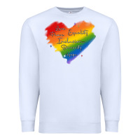 White kindness equality peace love inclusion diversity h Premium Sweatshirt - MaliasSmallBusiness