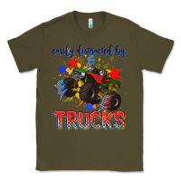 Army Green easily distracted by trucks Classic Tee - AdoDesignShop