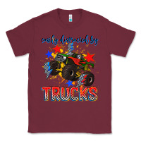Burgundy easily distracted by trucks Classic Tee - AdoDesignShop
