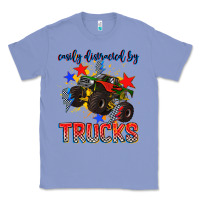 Colony Blue easily distracted by trucks Classic Tee - AdoDesignShop