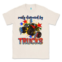 Natural easily distracted by trucks Classic Tee - AdoDesignShop