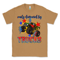 Toasted Coconut easily distracted by trucks Classic Tee - AdoDesignShop